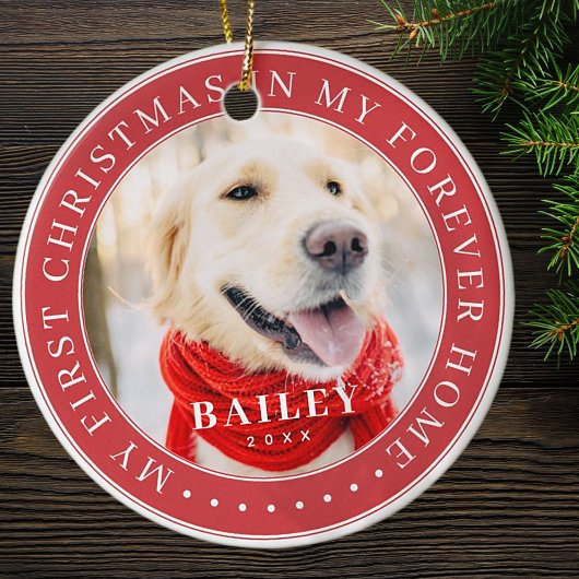 Mein erstes Weihnachtsfest für immer Zuhause Moder Keramik Ornament