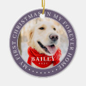 Mein erstes Weihnachtsfest für immer Zuhause Moder Keramik Ornament (Vorne)