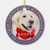 Mein erstes Weihnachtsfest für immer Zuhause Moder Keramik Ornament (Hinten)