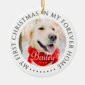 Mein erstes Weihnachtsfest für immer Zuhause Moder Keramik Ornament (Vorne)