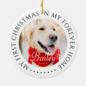 Mein erstes Weihnachtsfest für immer Zuhause Moder Keramik Ornament (Hinten)
