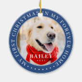 Mein erstes Weihnachtsfest für immer Zuhause Moder Keramik Ornament (Hinten)