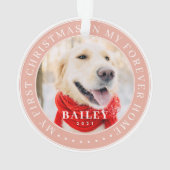 Mein erstes Weihnachtsfest für immer Zuhause Moder Ornament (Rückseite)