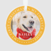 Mein erstes Weihnachtsfest für immer Zuhause Moder Ornament (Rückseite)