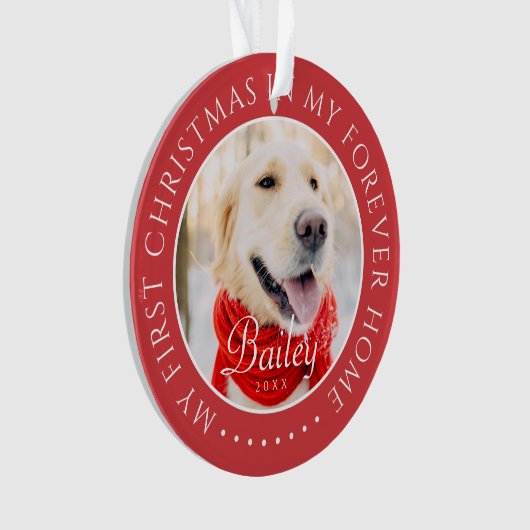 Mein erstes Weihnachtsfest für immer Zuhause Moder Ornament (Vorderseite)
