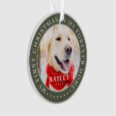 Mein erstes Weihnachtsfest für immer Zuhause Moder Ornament (Vorderseite)