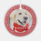Mein erstes Weihnachtsfest für immer Zuhause Moder Ornament Aus Glas (Vorderseite)