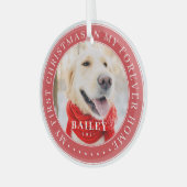 Mein erstes Weihnachtsfest für immer Zuhause Moder Ornament Aus Glas (Vorderseite links)