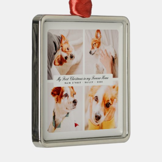 Mein erstes Weihnachtsfest für immer Zuhause Moder Ornament Aus Metall (Rechts)