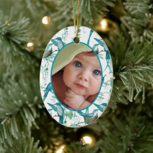 Mein erstes Weihnachtsfoto-Ornament Keramikornament