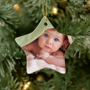 Mein erstes Weihnachtsgebäck in Pink Dots Foto Orn Keramikornament