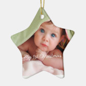 Mein erstes Weihnachtsgebäck in Pink Dots Foto Orn Keramikornament (Links)