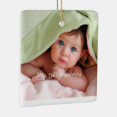 Mein erstes Weihnachtsgebäck in Pink Dots Foto Orn Keramikornament (Rechts)