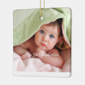 Mein erstes Weihnachtsgebäck in Pink Dots Foto Orn Keramikornament (Links)