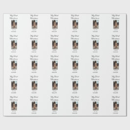 Mein erstes Weihnachtsgebäck mit dem Namen Hunde K Geschenkpapier