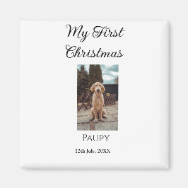 Mein erstes Weihnachtsgebäck mit dem Namen Hunde K Magnet