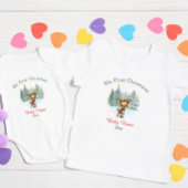 Mein erstes Weihnachtsjunges Hirsche Individuelle  Baby T-shirt