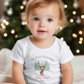 Mein erstes Weihnachtsjunges Hirsche Individuelle Baby T-shirt