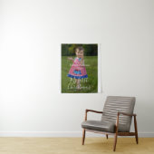 mein erstes Weihnachtsjungmädchen Foto Name Jahr s Wandteppich (Beispiel)