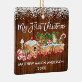 Mein erstes Weihnachtskuchenschnudel Keramikornament (Rechts)