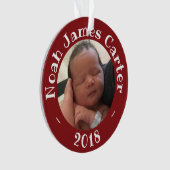 Mein erstes Weihnachtskundenspezifisches Ornament (Vorderseite)