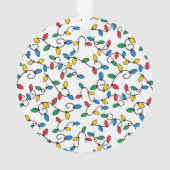 Mein erstes Weihnachtslicht Lights Baby Foto Ornament (Rückseite)