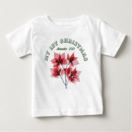 Mein erstes Weihnachtslied in der Poinsettia - Nam Baby T-shirt