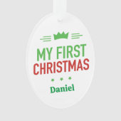 Mein erstes Weihnachtsschmuck Ornament (Vorderseite)