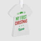 Mein erstes Weihnachtsschmuck Ornament (Vorderseite)