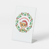 Mein erstes Weihnachtsschmuck Sockelschild (Vorderseite)