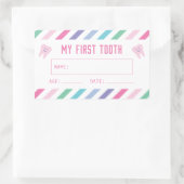 Mein erstes Zahnpfeifermädchen Rechteckiger Aufkleber (Tasche)