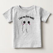 Mein erstes Zelt-Happy Lächeln Dental Tooth verlor Baby T-shirt (Vorderseite)