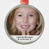 Mein erstes Zelt-Meilenstein-Foto vergessen Ornament Aus Metall (Vorne)
