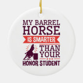 Mein Eselspferd ist klüger und freudvoller als der Keramik Ornament (Hinten)