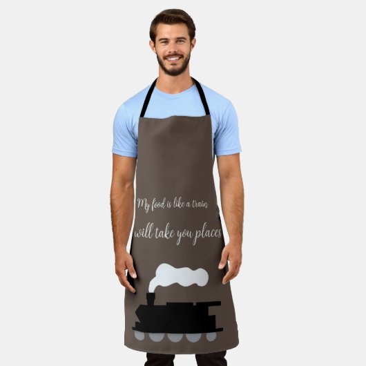 mein Essen bringt dich dorthin Schürze (Getragen)