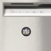 Mein Essen wird nicht Geboren gezüchtet Vegane Veg Magnet (In Situ (Geschirrspüler))