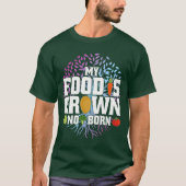 Mein Essen wird nicht Geboren gezüchtet Vegane Veg T-Shirt (Vorderseite)