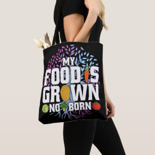 Mein Essen wird nicht Geboren gezüchtet Vegane Veg Tasche