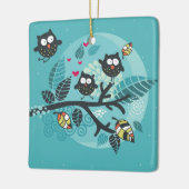 Mein Eule-Haustier Keramikornament (Links)
