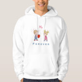 Mein ewig liebender Niedlicher Chibi Couple Hoodie (Vorderseite)