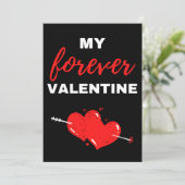 Mein ewig Valentine Dankeskarte (Stehend Vorderseite)