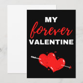 Mein ewig Valentine Dankeskarte (Vorne/Hinten)