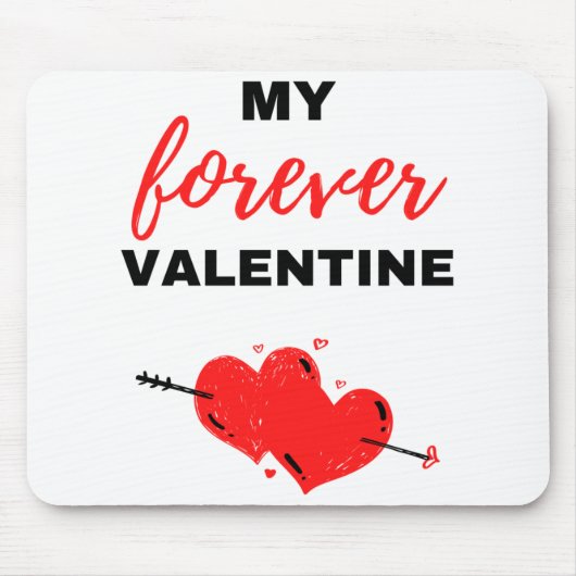 Mein ewig Valentinin Black Mousepad (Vorne)