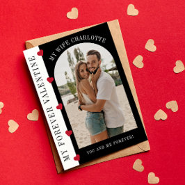 Mein ewig Valentinisches modernes stilvolles Foto Feiertagskarte