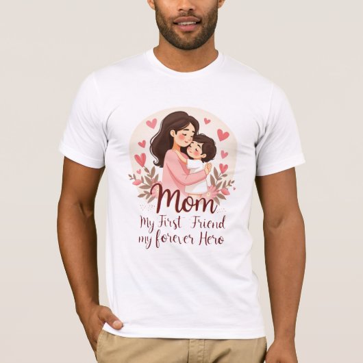 Mein ewiger Held | Design des T - Shirt der Mutter (Vorderseite)