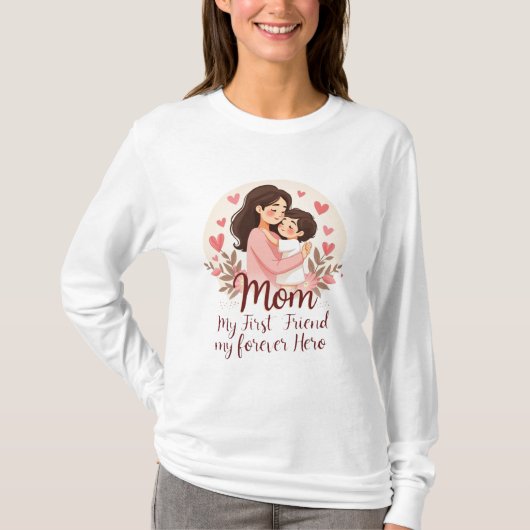 Mein ewiger Held | Design des T - Shirt der Mutter (Vorderseite)