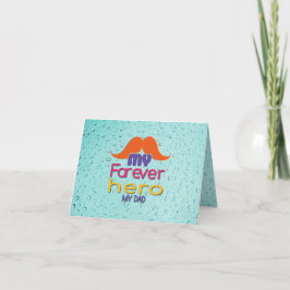 Mein ewiger Held Mein Vater Dankeskarte