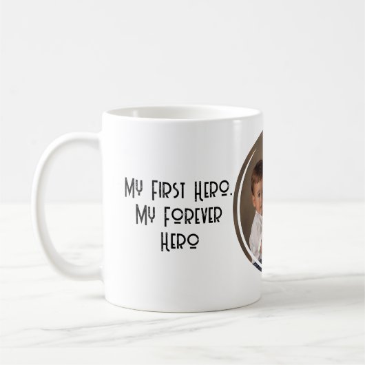 Mein ewiger Held und mein eigenes Foto Kaffeetasse (Links)