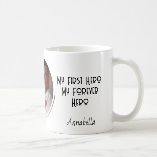 Mein ewiger Held und mein eigenes Foto Kaffeetasse (Rechts)