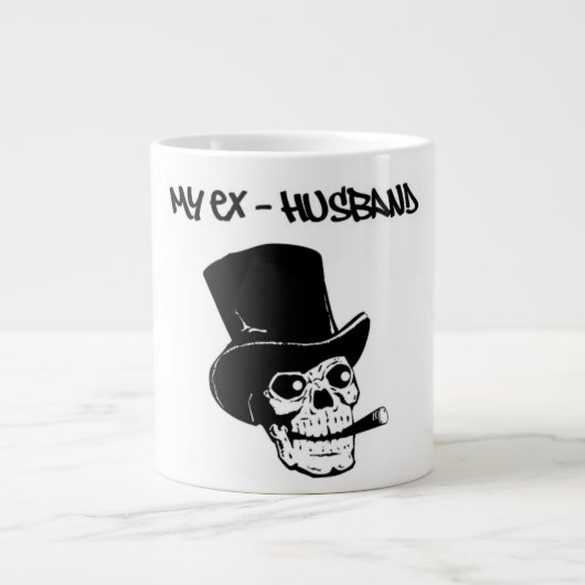 "MEIN EX-MANN" SCHÄDEL Jumbo-Tasse (Vorderseite)